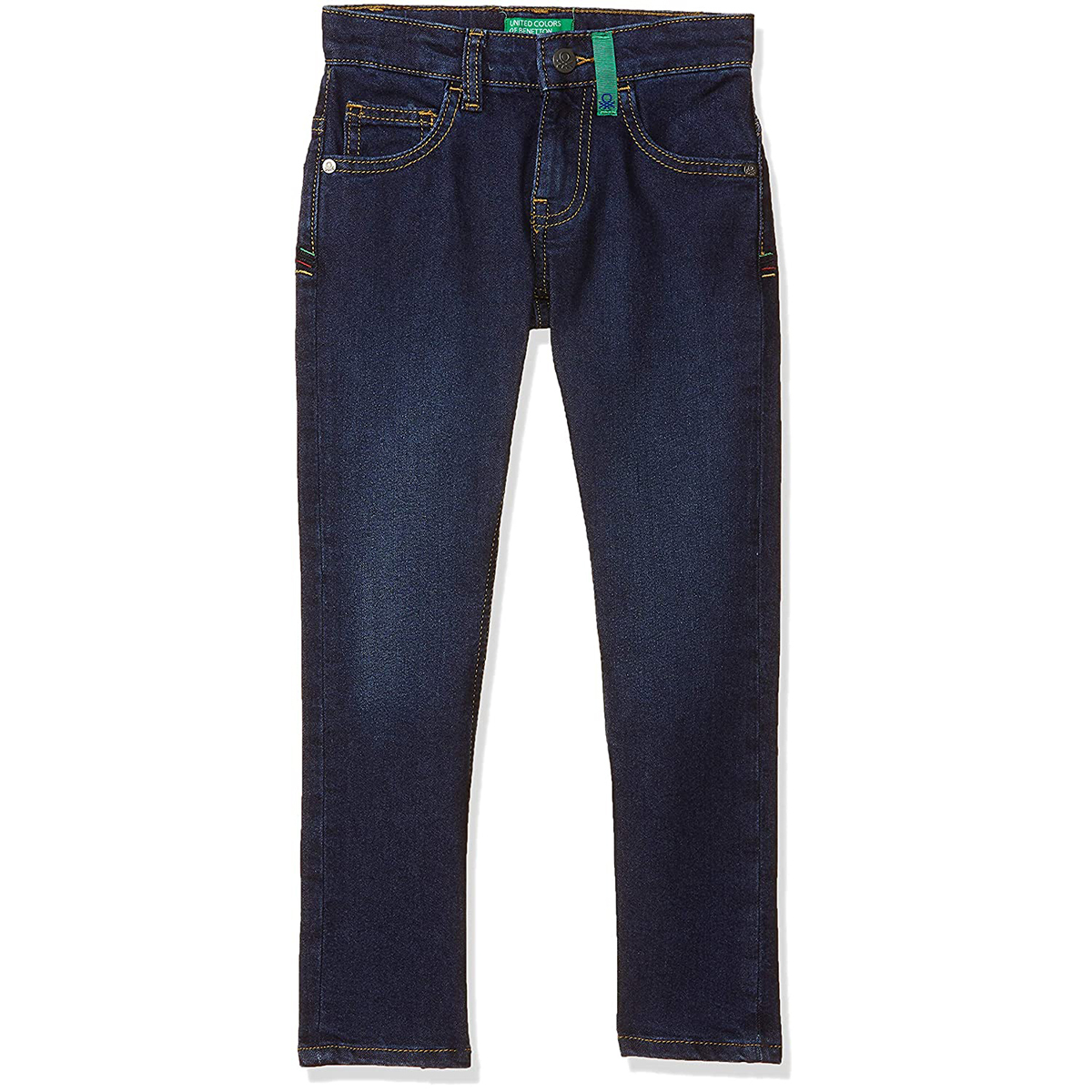 United Colors of Benetton Boy's Slim Fit Jeans- Navy Blue