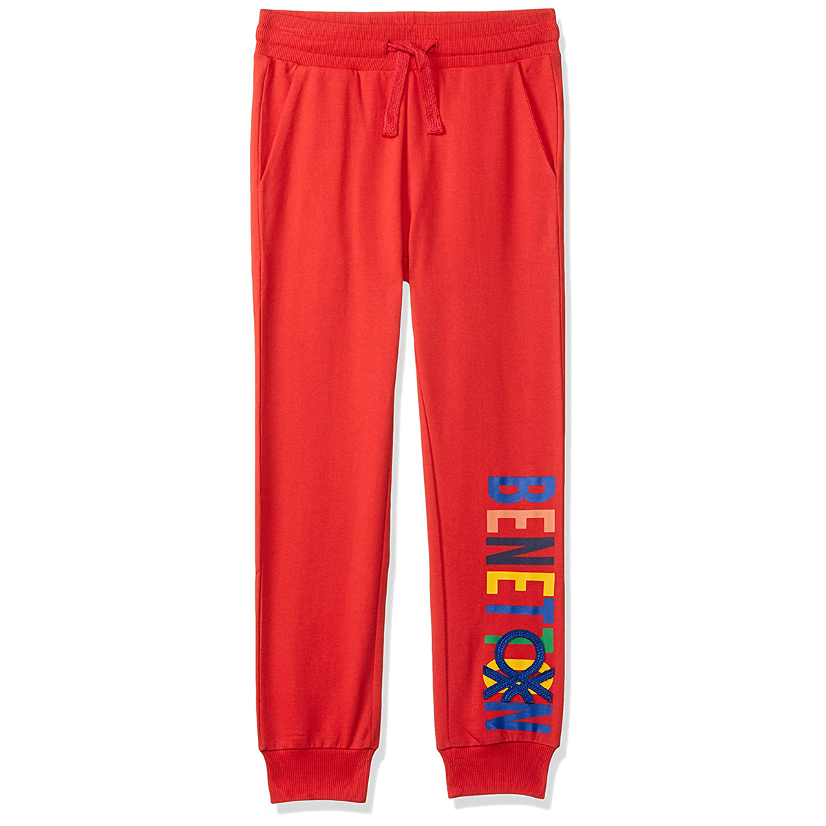 United Colors of Benetton Boy's Regular Fit Track Pants- Red