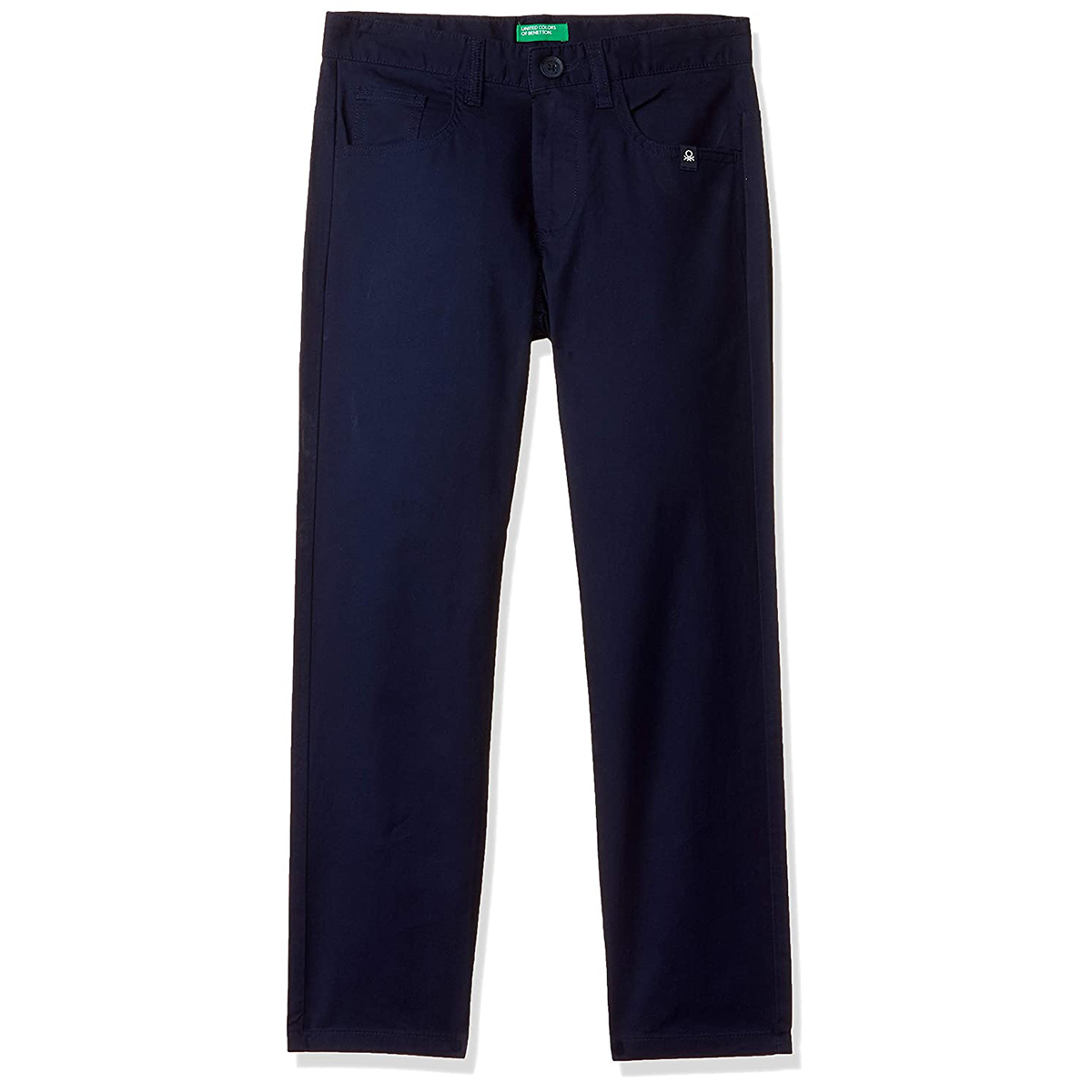 United Colors of Benetton Boy's Slim Fit Casual Pants- Navy Blue