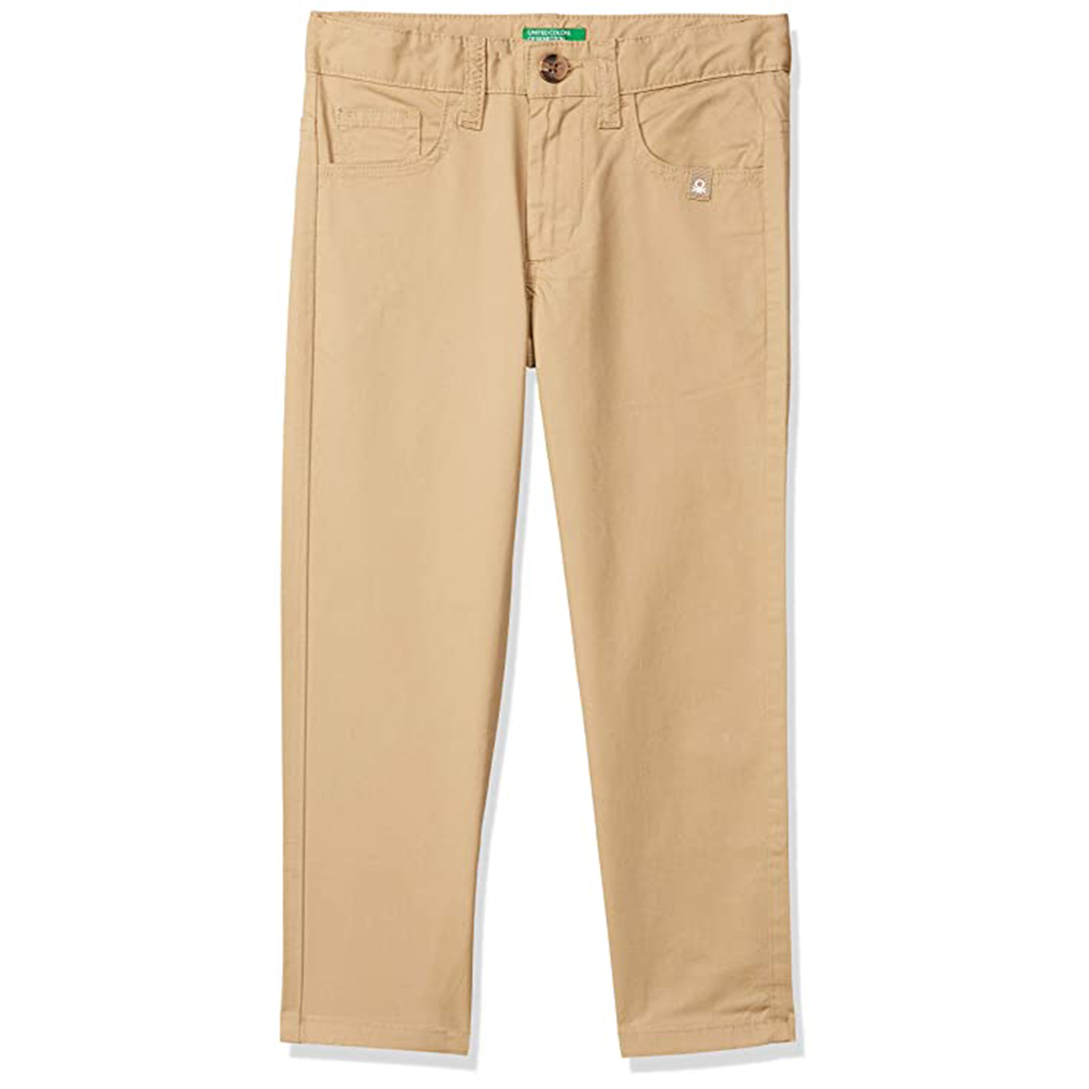 United Colors of Benetton Boy's Slim Fit Casual Pants- Beige