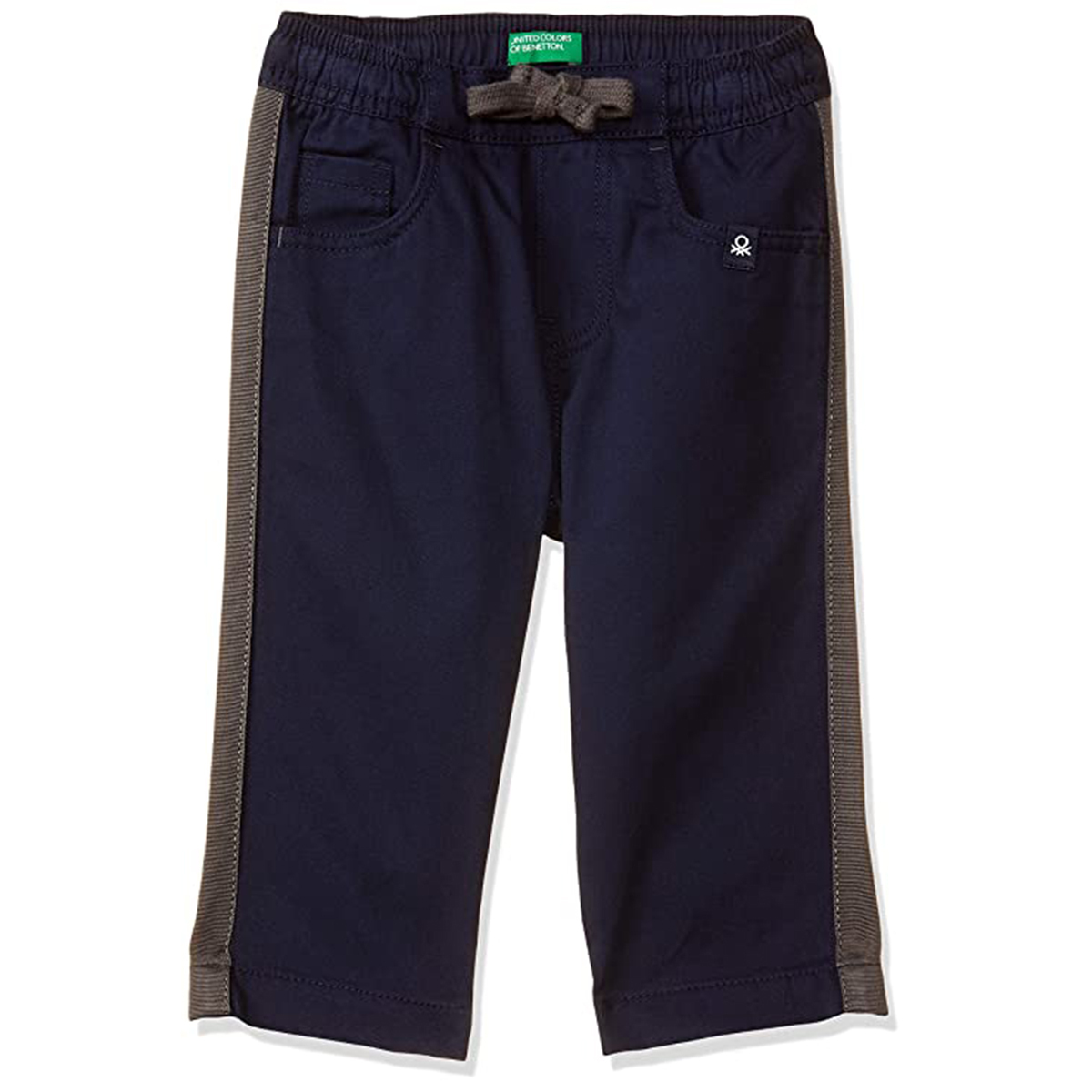 United Colors of Benetton Baby-Boy's Regular Fit Casual Pants- Navy Blue