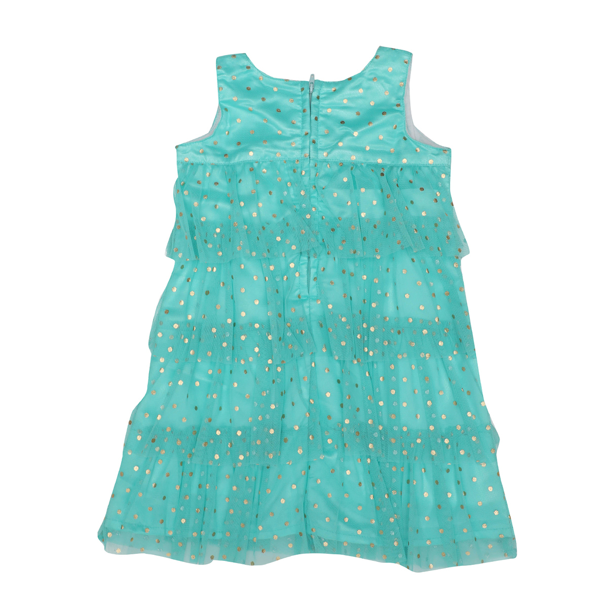 Doodle Girls Midi/Knee Length A-Line Party Dress- Green- 2-3Y