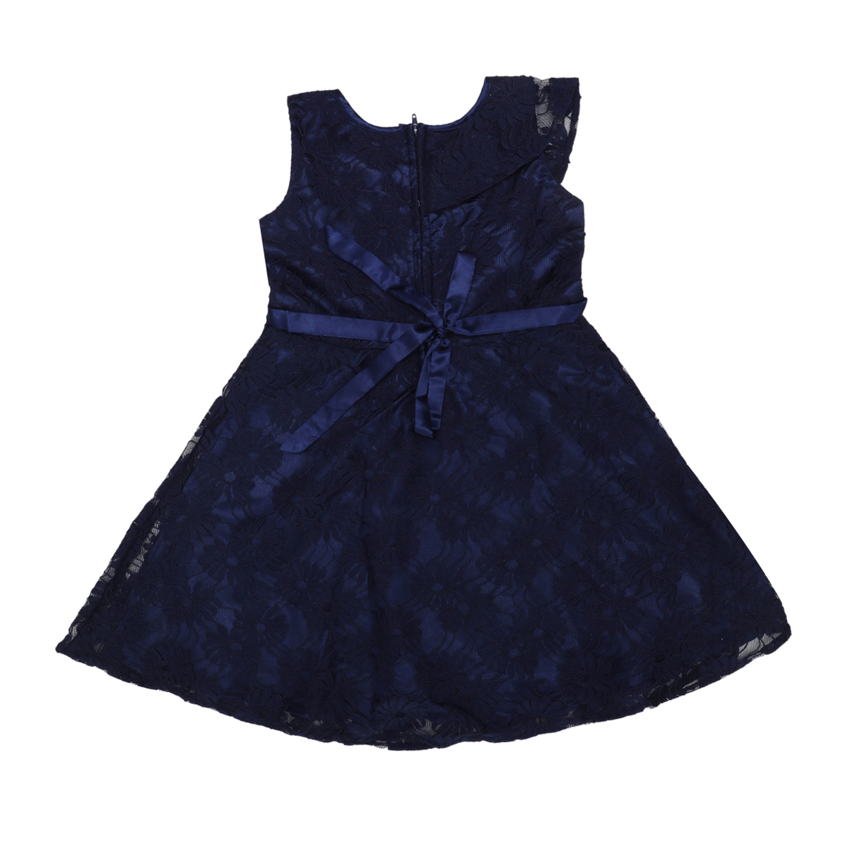 Doodle Girls Midi/Knee Length A-Line Party Dress- Navy- 12Y