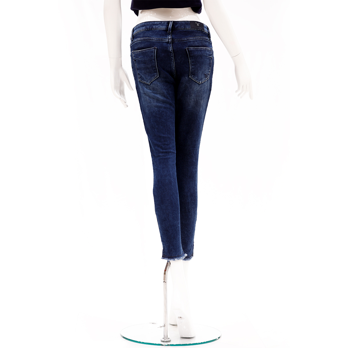 Desi Belle Mid Waist Skinny Fit Ankle Length Jeans -Blue