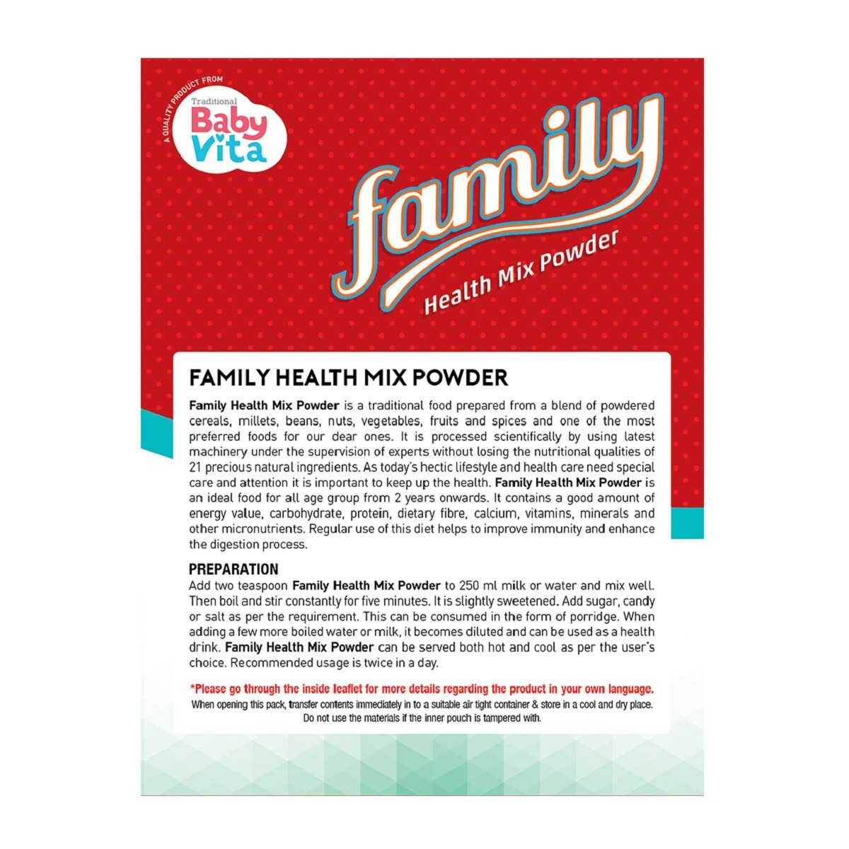 Babyvita Family Health Powder Refill 400g