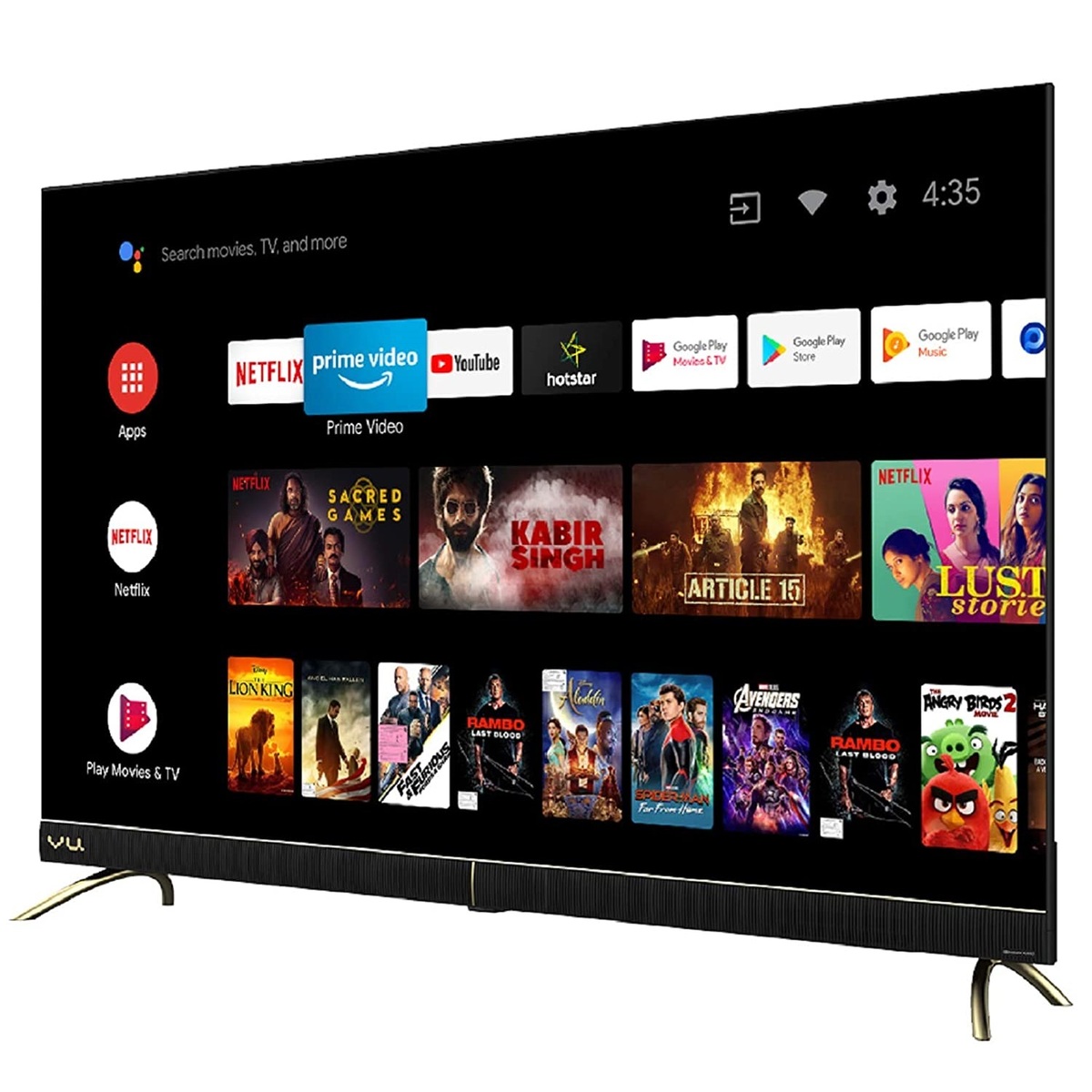 VU 4k ultra HD LED Android 9 Pie TV 50CA 50"