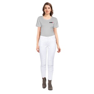 Jealous 21 Utility Designer Mid Waist Hottie Fit Ankle Length Jeans -White