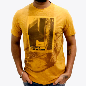 Status Quo Menround Neck T-Shirt Sq-Rn-20108 Mustard