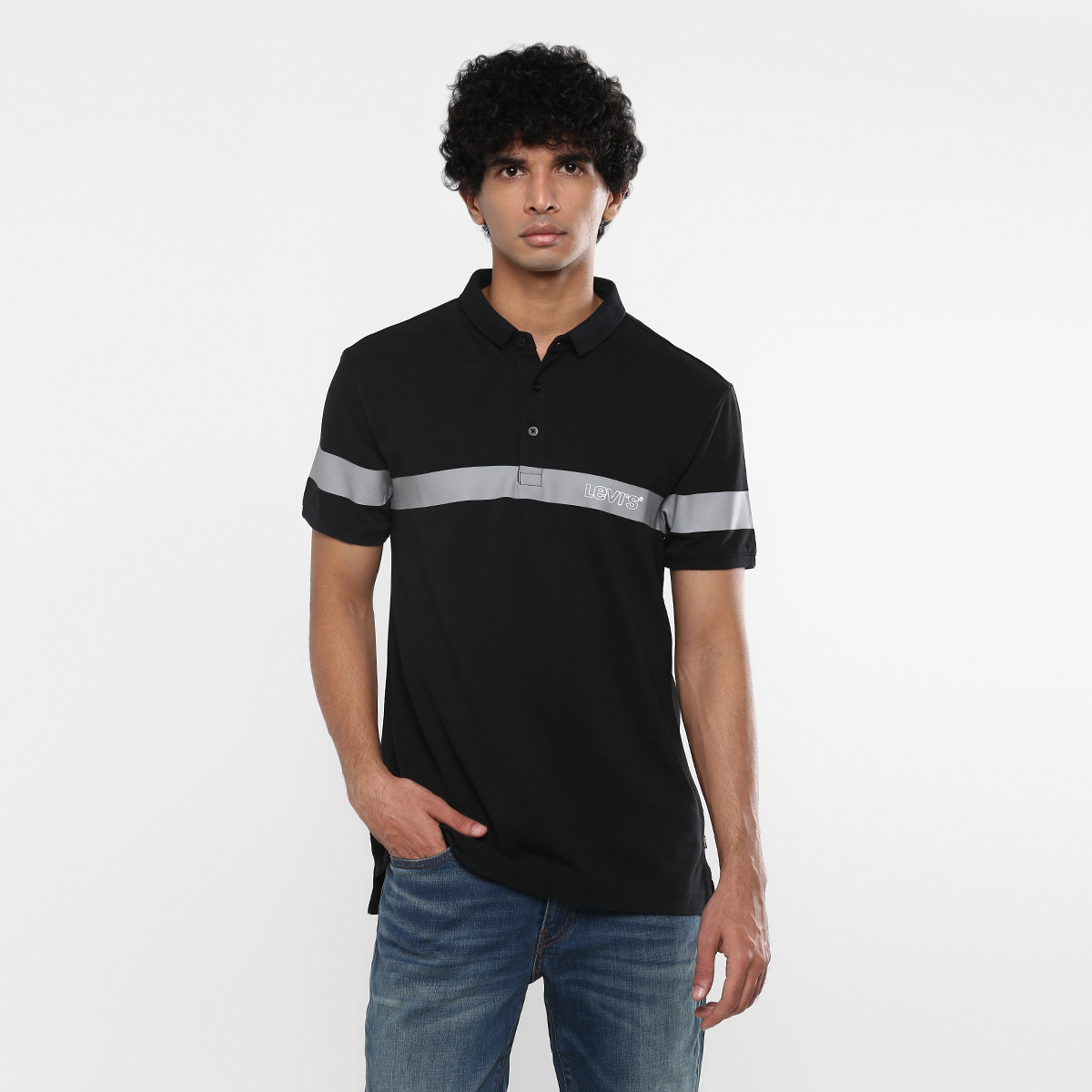 Buy LEVIS MEN Polo T-Shirt 17465-0121 Black 2XL Online - Lulu Hypermarket  India