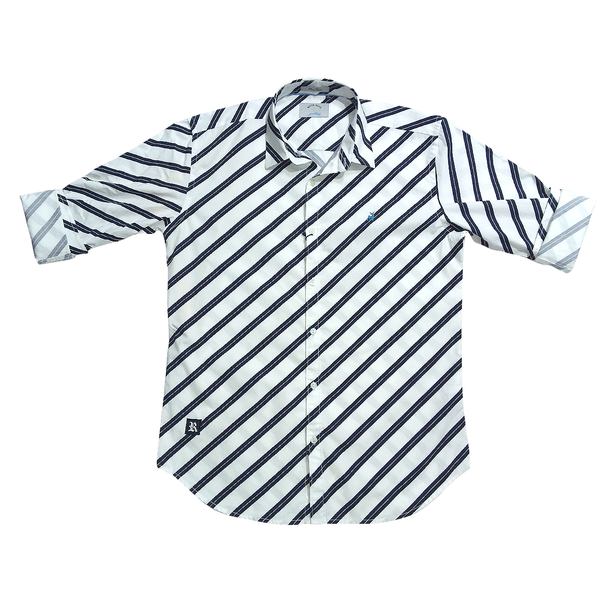 River Blue Mens Shirt  Sm-02962  Full Sleeves White